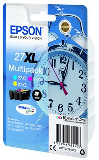 Epson Multipack 3-colour 27XL DURABrite Ultra Ink - W125046528