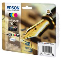 Epson Multipack "Stylo à plume" 16XL - Encre DURABrite Ultra N,C,M,J - W125046512