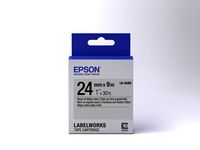 Epson Label Cartridge Matte LK-6SBE Black/Matt Silver 24mm (9m) - W124846555