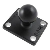 RAM Mounts RAM Ball Adapter with AMPS Plate and 7mm Holes - W124870100