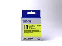 Epson Label Cartridge Fluorescent LK-5YBF Black/Yellow 18mm (9m) - W125246397