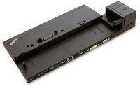 Lenovo ThinkPad Pro Dock, 65W, 3 x USB 2.0 / 3.0, 1 x LAN (10/100/1000), 1 x DisplaPort 1.2, 1 x DVI-D, 1 x VGA, 1 x Stereo/Mic Combo Audio Port, 0.91 kg - W124595375