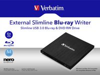 Verbatim Verbatim External Slimline USB 3.0 Blu-ray Writer - W125287535