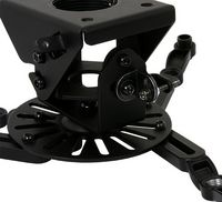 B-Tech Fixed Drop Projector Ceiling Mount with Micro-Adjustment, 1 m, max 25 kg, Tilt +/-13°, Black - W124889150