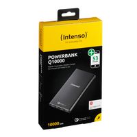 Intenso Quick Charge Powerbank, 10000mAh Li-polymer battery, 1x microUSB2.0 In, 2x USB2.0 Out, Black - W124633115