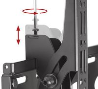 B-Tech Adjustable Drop Universal Flat Screen Ceiling Mount with Tilt, 39" - 55", 50kg max, up to 600 x 400, Black - W125088932