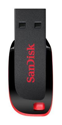 Sandisk 128GB, USB 2.0, 41.5 x 17.6 x 7.4 mm, 2.5g - W124574709