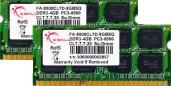 G.Skill FA-8500CL7D-8GBSQ, 8GB DDR3, 204-pin SODIMM Kit, 1066MHz, Non-ECC - W124950365