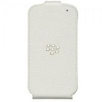 BlackBerry Flip Shell for BlackBerry Q10, Leather, White - W125337358