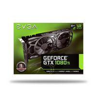 EVGA GeForce GTX 1080 Ti SC Black Edition Gaming, 1556/1670MHz, 11 GB GDDR5X, 11016 MHz, 484 GB/s, 6-Pin + 8-Pin, PCI-E 3.0, 118.48 x 269.2 mm - W125346642