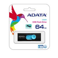 ADATA 64GB, USB 2.0, 7.5g, Black/Blue - W124682838