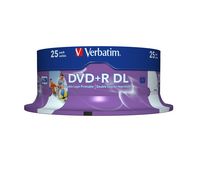 Verbatim DVD+R Double Layer Inkjet Printable 8x, 25pcs - W124515275