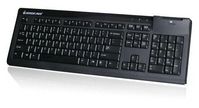 IOGEAR 104-Key Keyboard With Integrated Smart Card Reader - W124555498