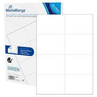 MediaRange Multi-purpose labels, permanent adhesive, 105x74mm, white, 400 labels - W125064295