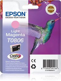 Epson Singlepack Light Magenta T0806 Claria Photographic Ink - W125316260