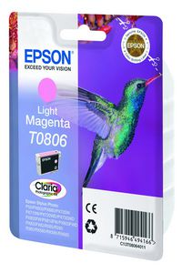 Epson Singlepack Light Magenta T0806 Claria Photographic Ink - W125316260