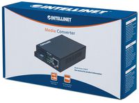 Intellinet Fast Ethernet Media Converter, 10/100Base-Tx to 100Base-Fx (ST) Multi-Mode, 2 km (1.24 mi) (Euro 2-pin plug) - W125305118