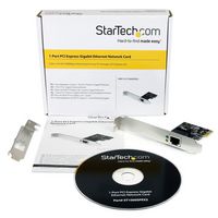 StarTech.com StarTech.com 1 Port PCIe Gigabit Network Server Adapter NIC Card - Dual Profile - Gigabit Desktop Adapter REV E Intel 6 Chip support - W125332998