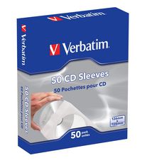 Verbatim CD Sleeves 50pk - W124581893