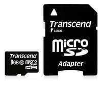Transcend Transcend, 8GB, microSDHC, Class 10, 90MB/s with Adapter - W124783764