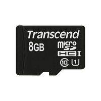 Transcend Transcend, 8GB, microSDHC, Class 10, UHS-I, 90MB/s with Adapter - W124783765