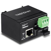 TRENDnet Hardened Industrial Fiber Converter, 100Base-FX, Multi-Mode, SC, 2 km - W124976128
