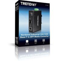 TRENDnet Hardened Industrial Media Converter, 100/1000 Base-T to SFP - W124976129