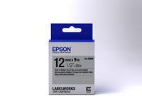 Epson Label Cartridge Metallic LK-4SBM Black/Silver 12mm (9m) - W124947015