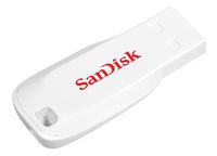 Sandisk 16GB, USB 2.0, 41.5 x 17.6 x 7.4 mm, 2.5g, White - W124683715