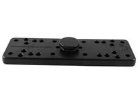 RAM Mounts Composite Octagon Button with Universal Electronics Plate, Black - W124770563