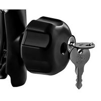 RAM Mounts RAM Key Lock Knob with Brass Insert for B Size Socket Arms - W124586339