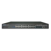 Planet Layer 3 24-Port 10/100/1000T + 4-Port 10G SFP+ Stackable Managed Switch - W124774724
