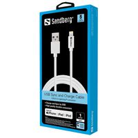 Sandberg USB>Lightning MFI 1m White - W124815193