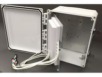 Ventev Wi-Fi Basic White Enclosure w/ Solid Door, Latching Locks, Integrated Patch Antenna - W124747994