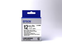 Epson Label Cartridge Strong Adhesive LK-4WBW Black/White 12mm (9m) - W124547023