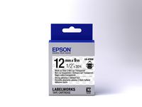 Epson Label Cartridge Strong Adhesive LK-4TBW Black/Transparent 12mm (9m) - W124547022