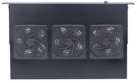 Intellinet 3-Fan Ventilation Unit for 19" Racks, 1U, Black (with Euro 2-pin plug) - W125309297