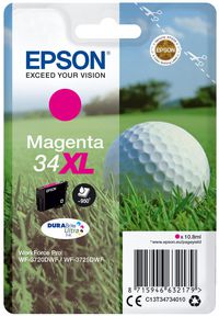 Epson Singlepack Magenta 34XL DURABrite Ultra Ink - W124746782