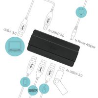 i-tec USB 3.0 Charging HUB 4 Port + Power Adapter - W124876253