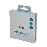 i-tec USB-C Metal HUB 3 Port + Gigabit Ethernet Adapter - W125316430