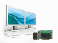 Matrox The Matrox M9120 PCIe x16 ATX graphics card renders pristine image quality with dual monitor support at resolutions up to 1920x1200 (digital), or 2048x1536 (analog) for an exceptional multi-display user experience. - W124962392