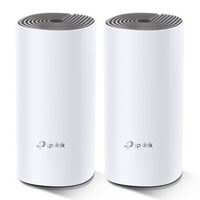 TP-Link AC1200 Whole Home Mesh Wi-Fi System Deco E4, 2x WAN/LAN (10/100Mbps), SDRAM: 128 MB, Flash: 16 MB, 802.11ac, 2.4/5GHz, up to 867Mbps, WPA-PSK/WPA2-PSK, White - W125508512