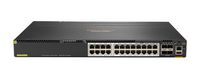 Hewlett Packard Enterprise Aruba 6300M 24-port HPE Smart Rate 1/2.5/5GbE Class 6 PoE and 4-port SFP56 Switch - W125510788