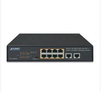 Planet 8-Port 10/100TX 802.3at PoE + 2-Port 10/100TX Desktop Switch (120 watts) - W124785843