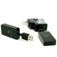 Audioengine Wireless Audio Adapter, USB In, Analog Mini-Jack Out, 30m Max, Black - W124345483