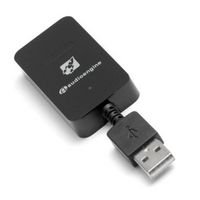 Audioengine Wireless Audio Adapter, USB In, Analog Mini-Jack Out, 30m Max, Black - W124345483