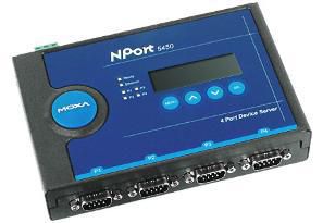 NPORT DEVICE SERVER 12-48VDC  NPORT 5450 W/ ADAPTER - I/O -