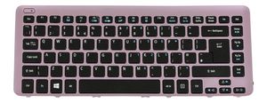 KEYBD.87K.BLACK.UK.W/PURPLE.FR - Teclado / ratón -