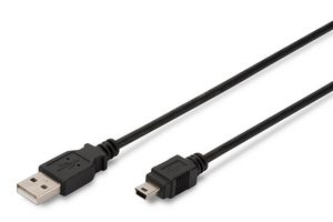 USB 2.0 connection cable, 4016032282914 - USB 2.0 connection cable, -type  A - mini B (5pin) M/M, - 4016032282914