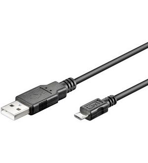 USB 2.0 connection cable, 4016032282976 USBABMICRO18 - USB 2.0 connection cable, -type  A - micro B M/M, 3.0m, - 4016032282976